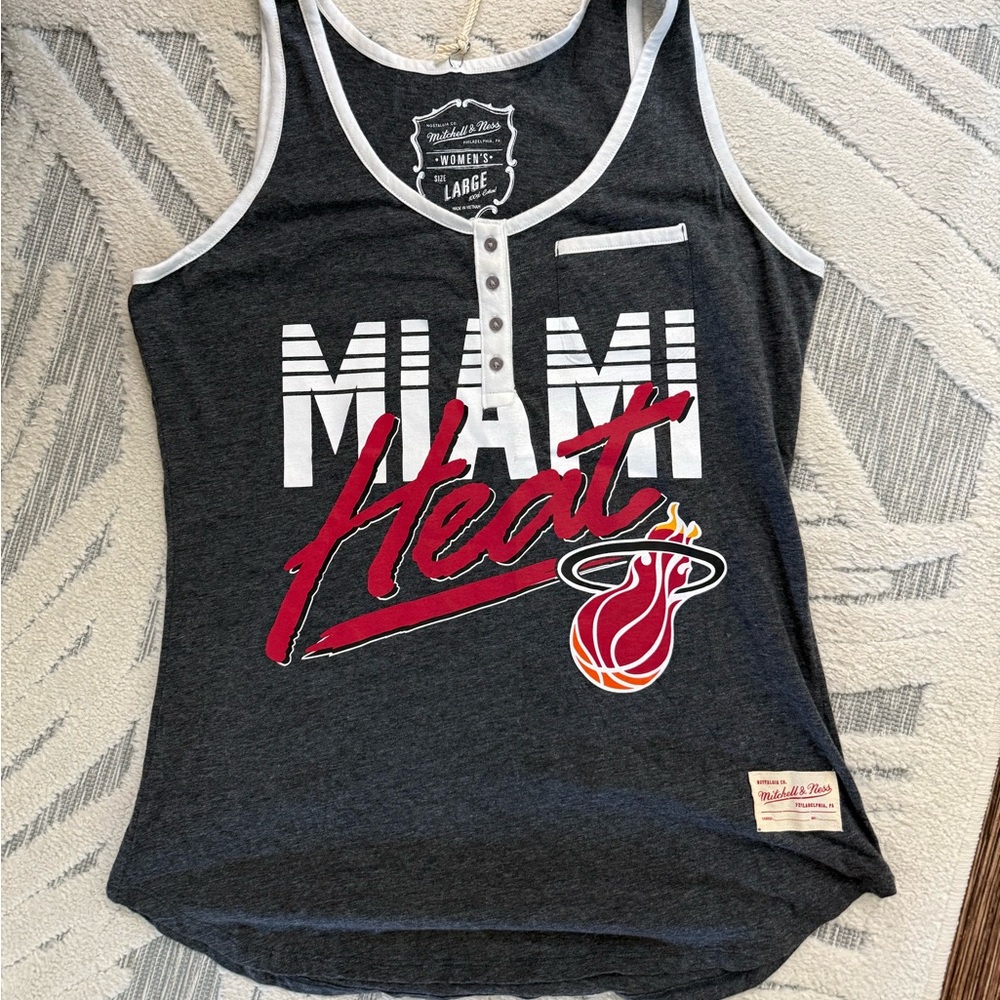Mitchell & Ness Miami Heat Basketball Tank Top Women's Large